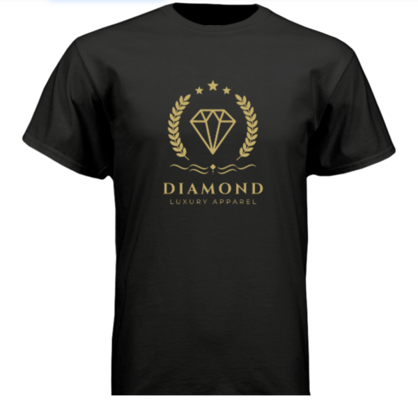 Diamond Luxury Tee - Gold Logo